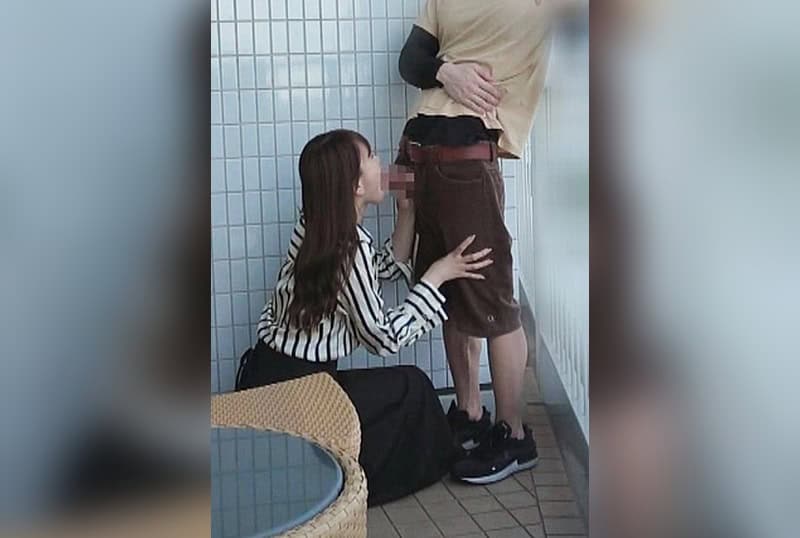 [FC2-PPV-4775211] Enjoying having a female college student she just met suck her dick on the balcony of a high-rise hotel Mizuki, a female college student