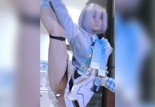 [FC2-PPV-4848068] Too Cute Squirting Angel in Cosplay: Slim Big-Eyed Flat-Chested Newbie Loves Sex – Y-Leg Standing Impregnation Creampie